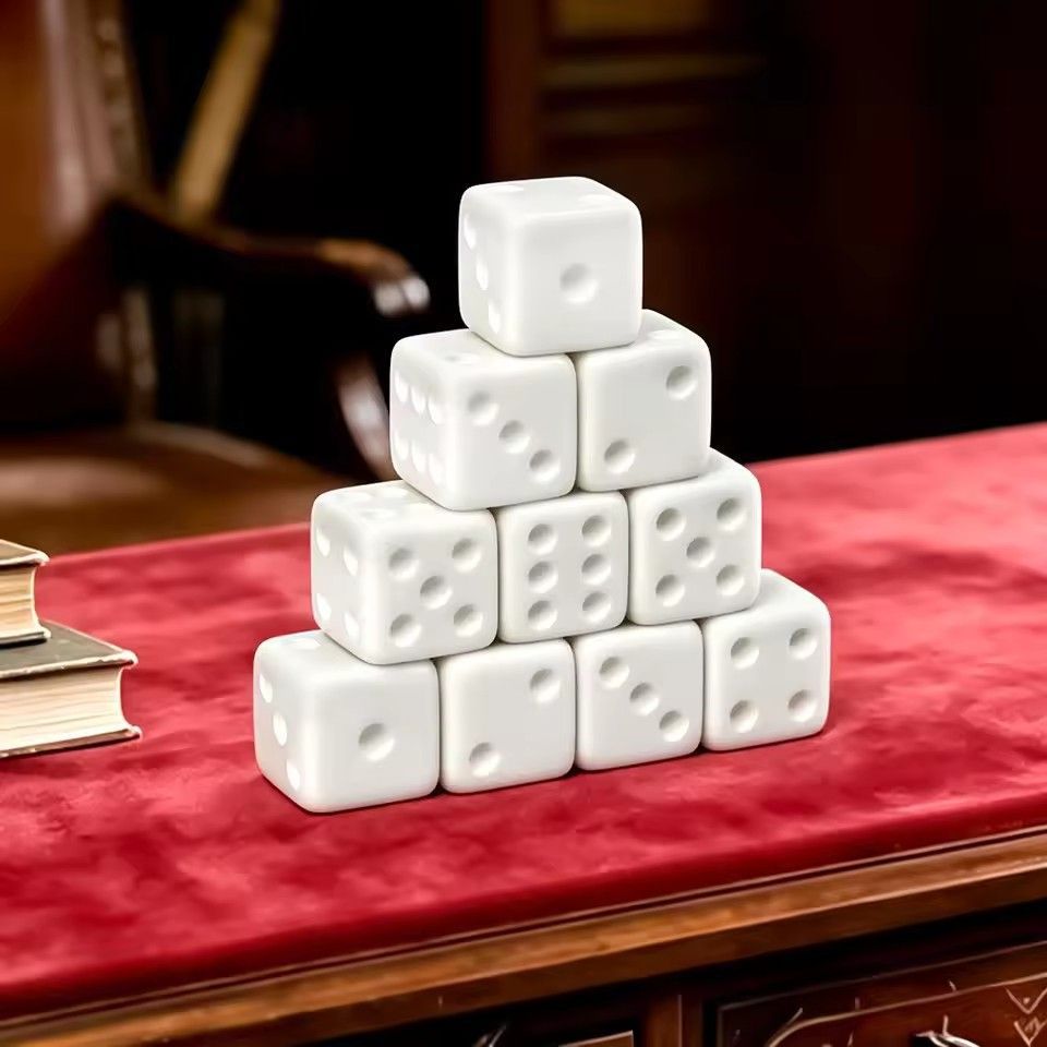 Puzzle Blank White - 10 Pcs/set Blank White Dice Funny