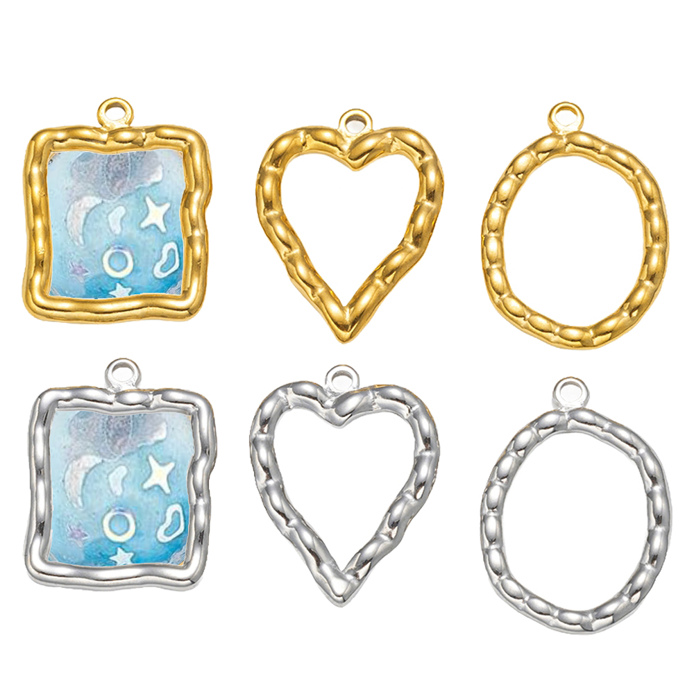 5pcs Stainless Steel Heart Rou - огляд і ціна Metal Photo Panel