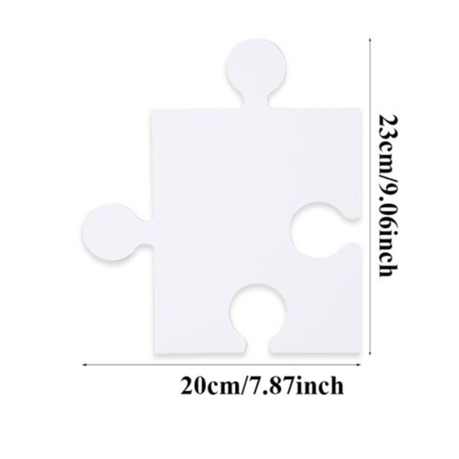 30 Pieces Blank Puzzle Pieces  - огляд і ціна Puzzle Blank White