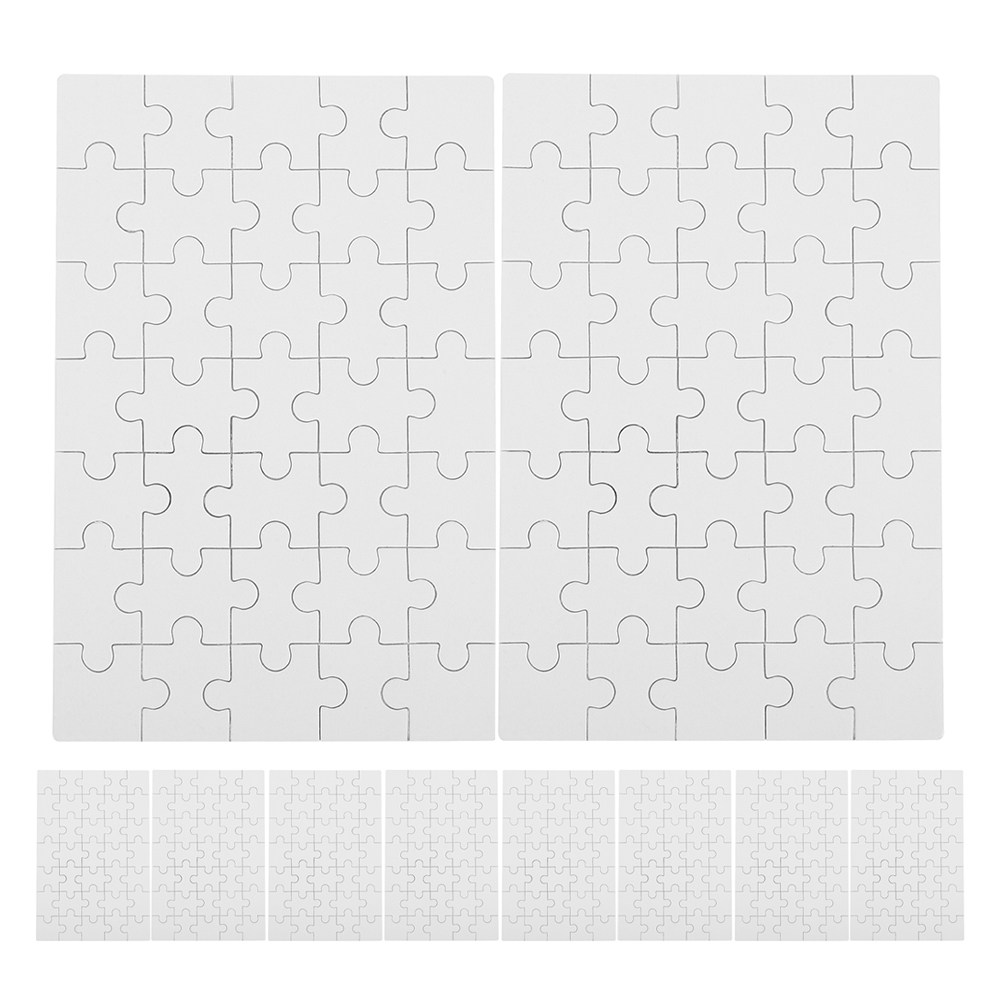 12Pcs Blank Sublimation Puzzle - огляд і ціна Puzzle Blank White